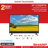 Sharp AQUOS 32 Inch HD Ready Easy Smart TV - 2T-C32DF1X (2 Years Warranty)