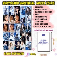 25PCS Photocard Nmixx Fe304 Forward Break Print 2 sides thick glossy lamination