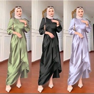 Silk DRESS SURI | Satin Velvet Premium Silk Wedding Dress | Wedding DRESS | Luxury MUSLIMAH DRESS | 