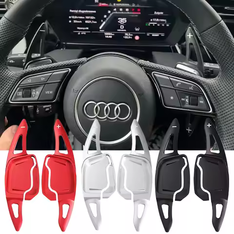 Aluminum Steering Wheel Paddle Shifter Extension For Audi A3(Type 8Y) 2019+ A1 A6(C8) A7 A8 S6 S7,20