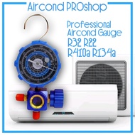 ACProS Manifold Gauge GAS METER Low Pressure Single Gauge for R410a/R32/R22/R404/R407 Air Cond Gas M