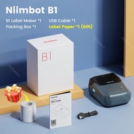 Niimbot กระเป๋าแบบพกพาเครื่องพิมพ์ฉลากไร้สาย B1 B21เครื่องพิมพ์ฉลากเครื่องปริ้นตราด้วยความร้อนบลูทูธ