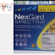 Nexgard spectra for dogs 3.5kg-7.5kg