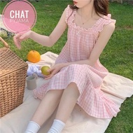 [CHAT V027] Super Cute Big Plaid Skirt Made of Foam Plaid Type 1 Size (40 -60)kg