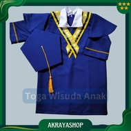 Toga Graduation Uniform for Kindergarten Children, Korean Model Puncak 8.8 August