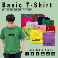 Kaos Distro Sablon HMIN murah Combed 30s