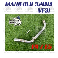 High Quality ☆SYM VF3 VF3I 185 EXHAUST MANIFOLD 32MM MANIFUL E4 E5✻