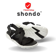 [FREESHIP] Giày Sandals Nam Nữ SHONDO F6 Sport - Màu đen trắng F6S003