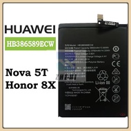 High Capacity 3750mAh Battery For Huawei Nova 5T Honor 8X HB386589ECW