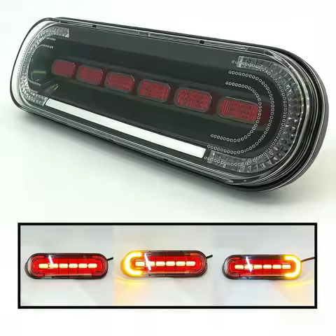 1Pc 12V LED Tail Light Motorcycle Rear Light Moto Ebike Back Headlight Position Brake Turn Signal
