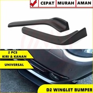 Winglet Bumper Diffuser Universal Car Bumper Bumper Lips