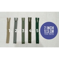Ykk zipper no.3 pants zipper 12.5 cm (5 inch) 17.5 cm (7 inch) iron head zipper