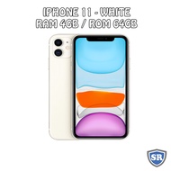 apple iphone 11 64gb (4/64) - baru bnib - original resmi ibox - putih