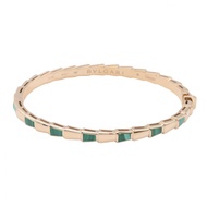 【二手】BVLGARI(Bulgari) Serpenti Viper 孔雀石手鐲 BR858709，腕圍 15 厘米，K18PG（玫瑰金）Serpenti Viper 孔雀石手鐲