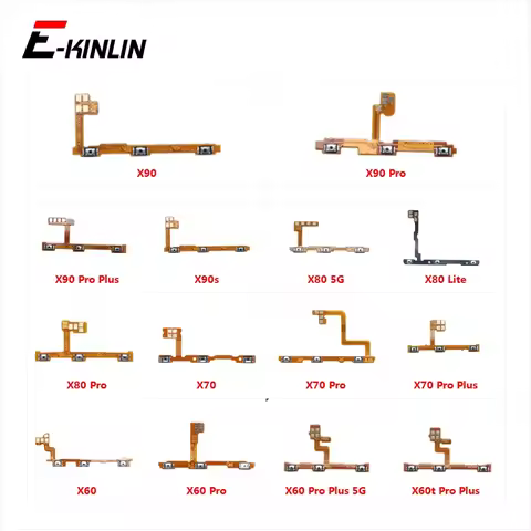 Switch Power ON OFF Button Flex Cable Ribbon For Vivo X90 X90s X80 X70 X60 X60t Pro Plus Lite 5G Mut