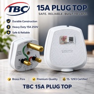 TBC 15A Plug Top SIRIM APPROVED  / Kepala Plug 15A