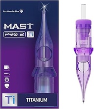 Mast Tattoo Pro2 Tattoo Needles Cartridges - 20Pcs Disposable 1001RL Round Liner Titanium Pro Needle