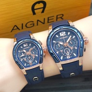 Jam Tangan Aigner COUPLE Kwalitas Ori super Chronograph Tanggal