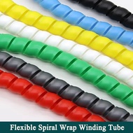 2m-10m Line Organizer ID 8mm/10mm Flexible Spiral Wrap Winding Tube Cable Wire Protector Pipe Protec