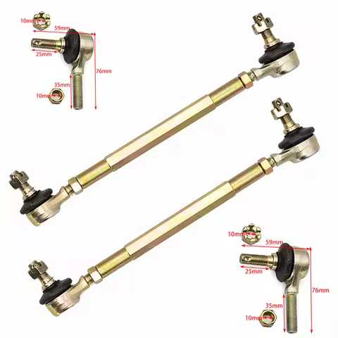 M10 ATV Ball Joints Tie Rod Ends for Yamaha Raptor Kawasaki KFX400 Can-Am DS 450 Suzuki LT-A400 Bugg