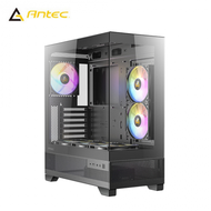 Antec 安鈦克 CX700 RGB 黑 全景玻璃機殼 (ATX/Type-C/內建風扇側2下3後1/無A柱/顯卡410mm/塔散160m)