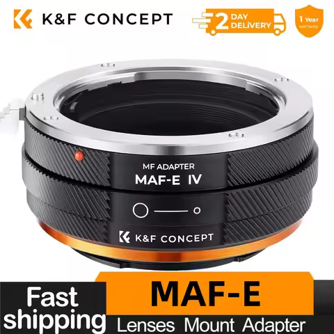 K&F Concept MINOLTA(AF)-NEX Lens Mount Adapter Ring for Minolta(AF) MAF Lens to Sony E Mount NEX Len