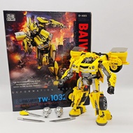 BAIWEI 17cm Transformers Bumblebee Toys Figure TW-1032 Robot Machine Dark Bumblebee Figure Toy Model