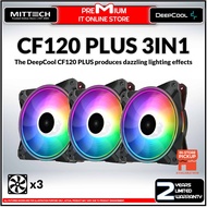 Deepcool CF120 PLUS ARGB 3 IN 1 Casing Fan | Ring + Blade A-RGB LED Lighting | Wire Controller Inclu