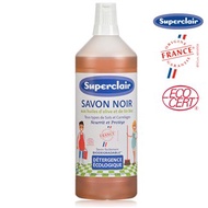 法國Superclair有機亞麻油&amp;橄欖油黑肥皂 -1L