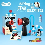 [Genuine]Mark Tubu pingu Summer mini fan Portable Handheld Penguin Fan Cute pingu Fan Gift for frien