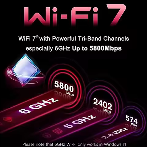 FORW-BE201 8774Mbps Tri-Band WIFI7 Card Wifi 7 Wireless Module M. 2 BT5.4 Cnvio3 For Win10/11 64-Bit