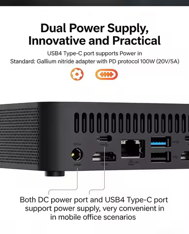 SZBOX Mini PC Ryzen 7 8745HS / 8845HS Windows 11 Pro DDR5 M.2 NVMe SSD WiFi6 BT5.2 USB4.0 Desk Offic
