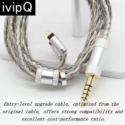 ivipQ-526B 24-Core IEM Audio Cable with QDC/MMCX/Recessed 2PIN 3.5/4.4mm for LZ A7 ZSX C12 V90 NX7MK