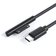 15V 3A USB C Power Supply Fast Charger Cable Fast Charging USB Type-C Power Supply for Microsoft Sur