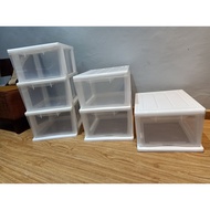 Laci 1/2/3 Tingkat Plastik Almari Rak Baju Kabinet Murah Plastic Drawer Cabinet Storage Cupboard Rac