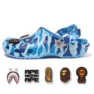 รองเท้า cross BAPE หัวโต Classic Clog | รองเท้าแตะชายหาดแฟชั่น ใส่สบาย กันลื่น น้ำหนักเบา