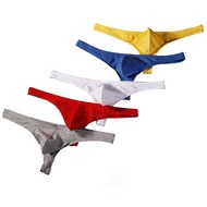 Men Underwear Thong Cotton Breathable U Convex Men Sexy Low-Waist Underwear