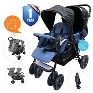[FREE GIFT] Lucky Baby City Dou Plus Twin Stroller (3 Colour Option)