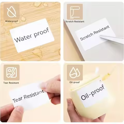 For NIIMBOT B21/B3S/B1 White Label Printing Paper Thermal Label Paper Clothing Tag Commodity Price