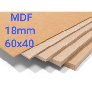 18mm MDF board (60x40)cm, MDF plywood, MDF wooden board, MDF plywood