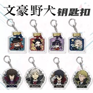 Bungo Stray Dogs Anime Acrylic Keychain Osamu Dazai Atsushi Nakajima Character Bag Pendant Creative 