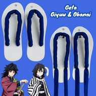 Geta Giyuu & Obanai - Giyuu & Obanai shoes Cosplay Kimetsu no Yaiba Flip Flops