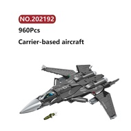 ✨Carrier-Based Aircraft Military Building Blocks 960 Pcs SEMBO BlockPlane Bricks Toy Set