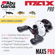 NEW Abu Garcia Max5 Pro [With Drag Clicker] - BC Reel Series Max 5 Pro