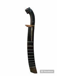 golok galonggongan 30 cm full tanduk gagang macan asesoris bule