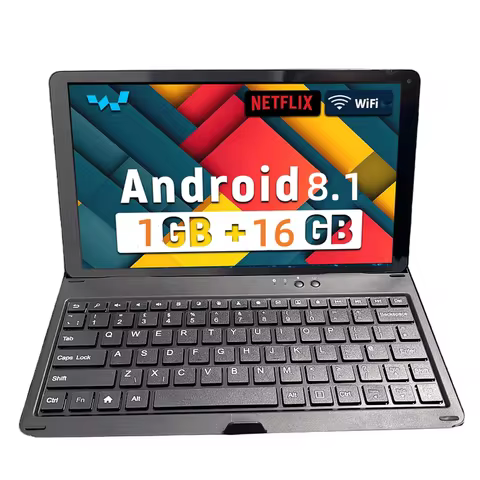 10.1 Inch 1GB RAM 16GB ROM MW1528 with keyboard Android 8.0 Tablet PC A35 Processor 64 Bit Quad-Core