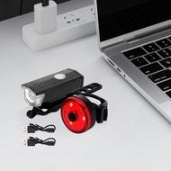 Bike Tail Light & Headlight Bike Rear Light Rechargeable Bike Front Light 3 Modes Bicycle Safe Light