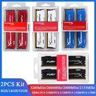 2PCS of Kit Memoria RAM DDR4 16GB 32GB 2x8GB 2x16GB Kit 3200 2400 2133 2666MHz Desktop RAM 288 Pins 