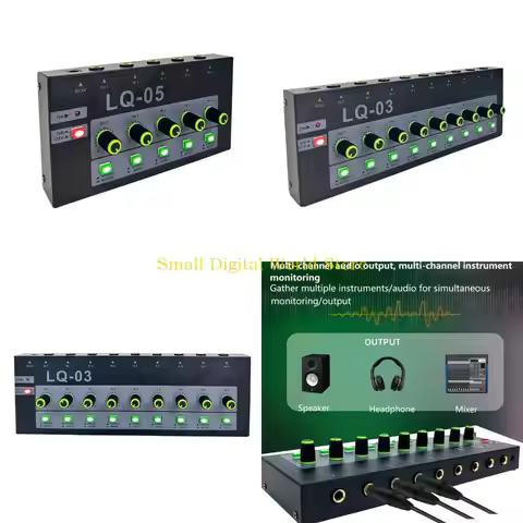 77UB T Metal Microphones Mixer Console With 6.35mm Plugs For Professional Recording And Live Perform