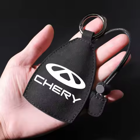 Suede Leather Car Key Bag Keychain Storage Pouche Accessories for Chery Tiggo 5 2 3 7 PRO 8 5X IQ QQ